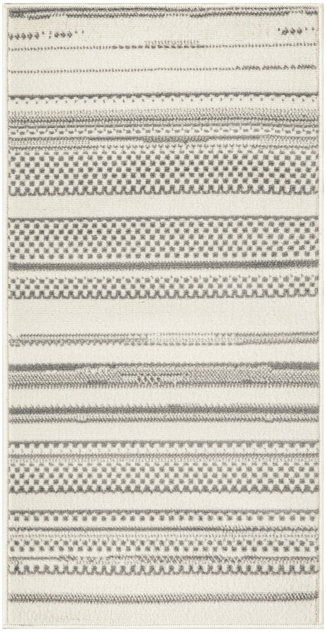 Nourison Grafix Grf41 Ivory Grey Rug - Nourison - 99446907073