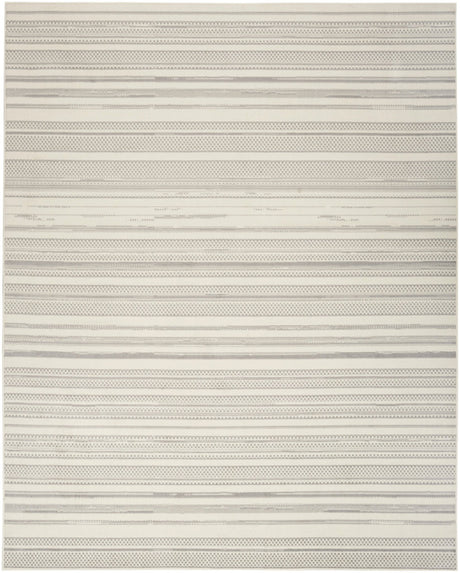 Nourison Grafix Grf41 Ivory Grey Rug - Nourison - 99446907097