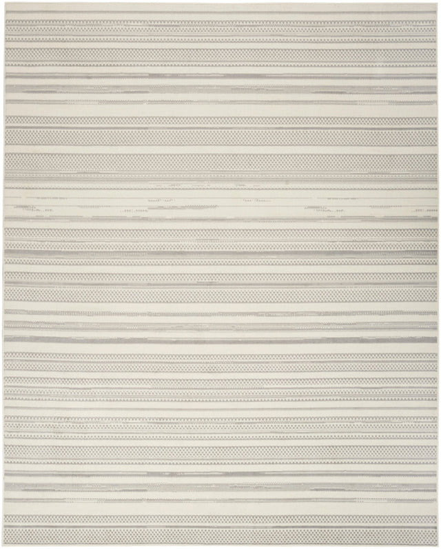 Nourison Grafix Grf41 Ivory Grey Rug - Nourison - 99446907097