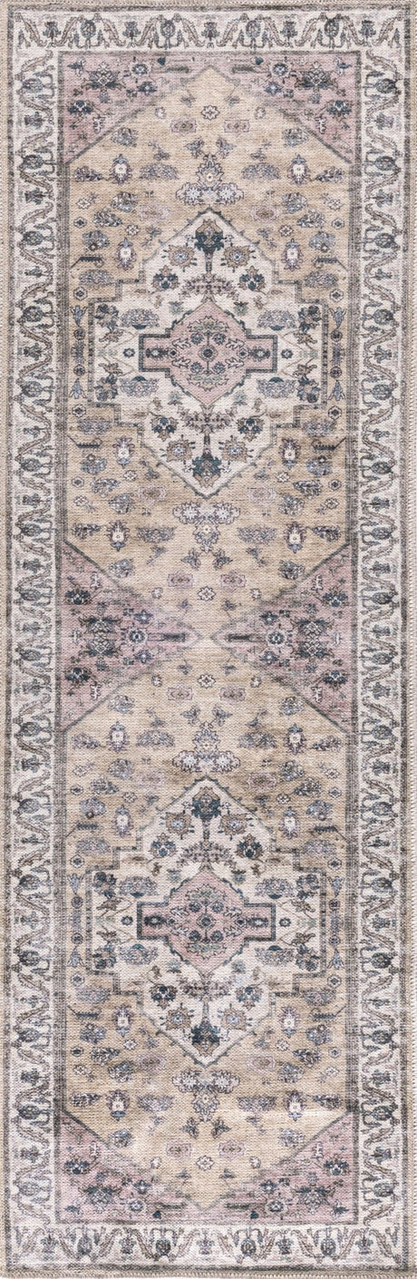 Nourison Grand Washables Grw03 Beige Multicolor Rug - Nourison - 99446906069