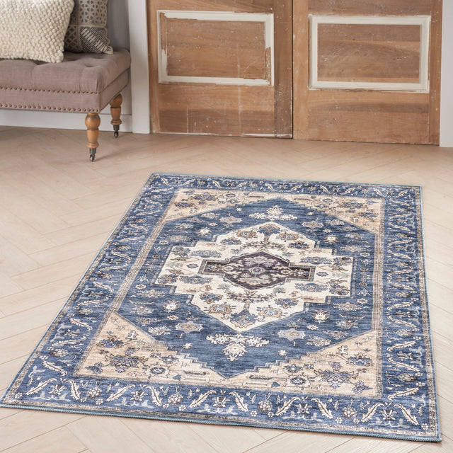 Nourison Grand Washables Grw03 Denim Rug - Nourison - 99446906144