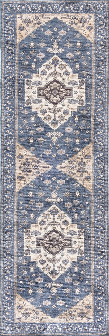 Nourison Grand Washables Grw03 Denim Rug - Nourison - 99446906151