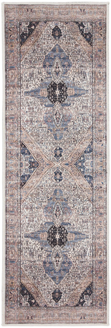 Nourison Grand Washables Grw05 Ivory Blue Rug - Nourison - 99446111081