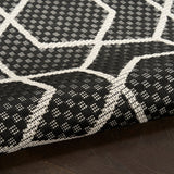 Nourison Horizon Indoor/Outdoor HOZ01 Black Contemporary Area Rugs - 841491126141
