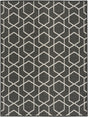 Nourison Horizon Indoor/Outdoor HOZ01 Black Contemporary Area Rugs