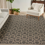 Nourison Horizon Indoor/Outdoor HOZ01 Charcoal Contemporary Area Rugs