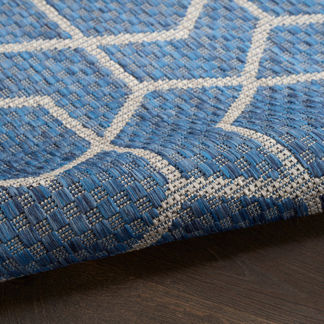 Nourison Horizon Indoor/Outdoor HOZ01 Denim Contemporary Area Rugs - 841491126585