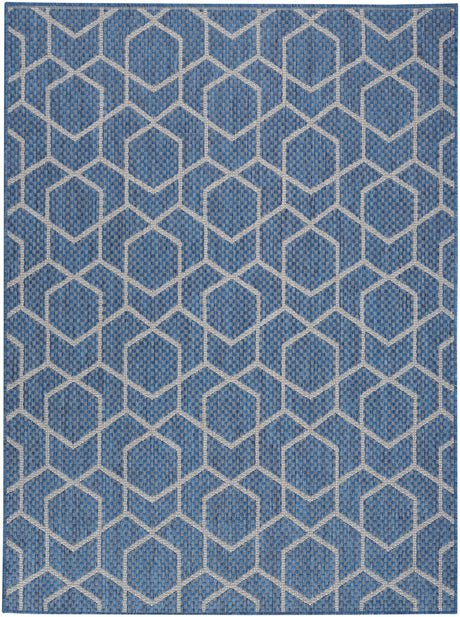 Nourison Horizon Indoor/Outdoor HOZ01 Denim Contemporary Area Rugs