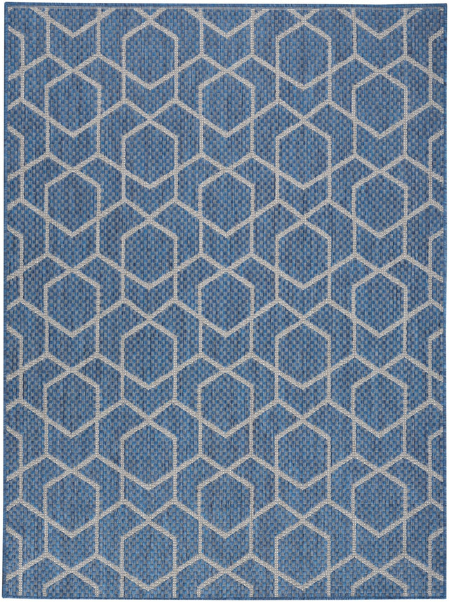 Nourison Horizon Indoor/Outdoor HOZ01 Denim Contemporary Area Rugs