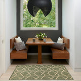 Nourison Horizon Indoor/Outdoor HOZ01 Green Contemporary Area Rugs