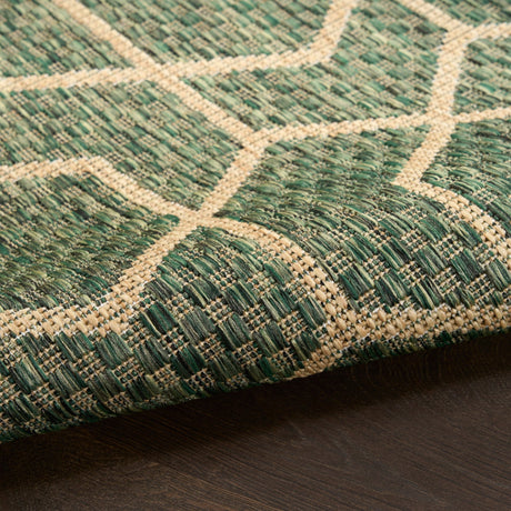 Nourison Horizon Indoor/Outdoor HOZ01 Green Contemporary Area Rugs - 841491126394