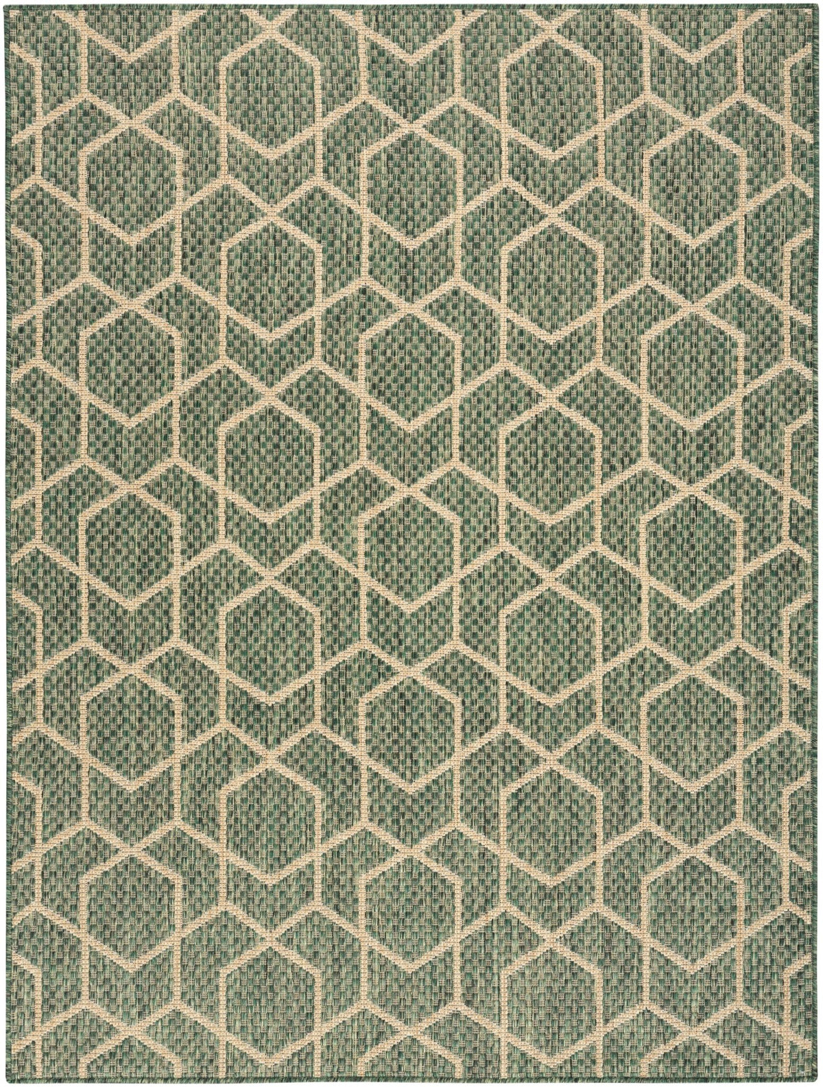 Nourison Horizon Indoor/Outdoor HOZ01 Green Contemporary Area Rugs