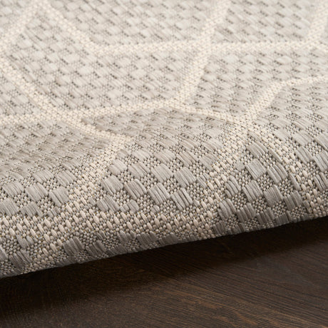 Nourison Horizon Indoor/Outdoor HOZ01 Grey Contemporary Area Rugs - 841491126301