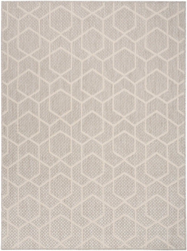 Nourison Horizon Indoor/Outdoor HOZ01 Grey Contemporary Area Rugs