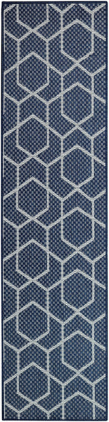 Nourison Horizon Indoor/Outdoor HOZ01 Navy Contemporary Area Rugs