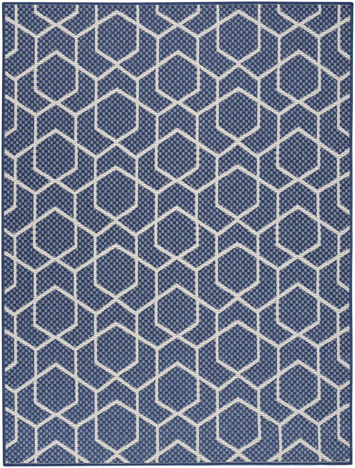 Nourison Horizon Indoor/Outdoor HOZ01 Navy Contemporary Area Rugs