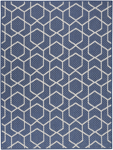 Nourison Horizon Indoor/Outdoor HOZ01 Navy Contemporary Area Rugs