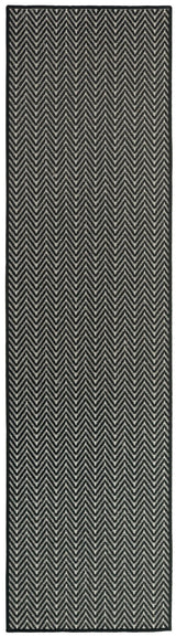 Nourison Horizon Indoor/Outdoor HOZ02 Black Contemporary Area Rugs