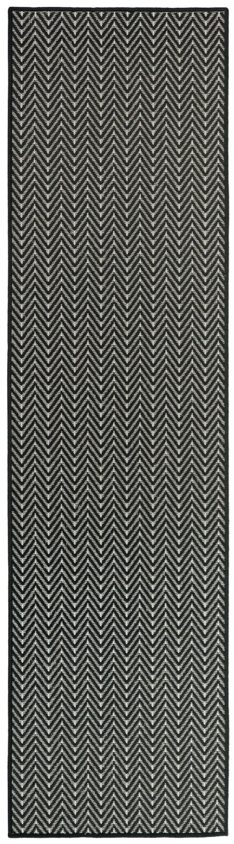 Nourison Horizon Indoor/Outdoor HOZ02 Black Contemporary Area Rugs