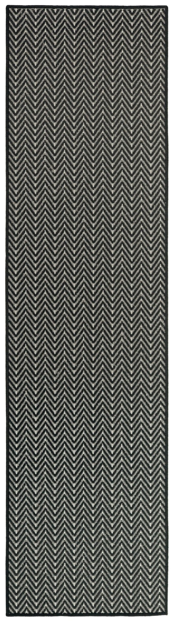 Nourison Horizon Indoor/Outdoor HOZ02 Black Contemporary Area Rugs