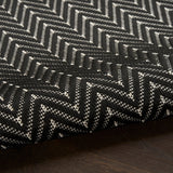 Nourison Horizon Indoor/Outdoor HOZ02 Black Contemporary Area Rugs - 841491126677