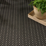 Nourison Horizon Indoor/Outdoor HOZ02 Black Contemporary Area Rugs