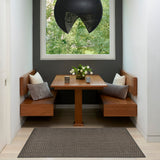 Nourison Horizon Indoor/Outdoor HOZ02 Charcoal Contemporary Area Rugs