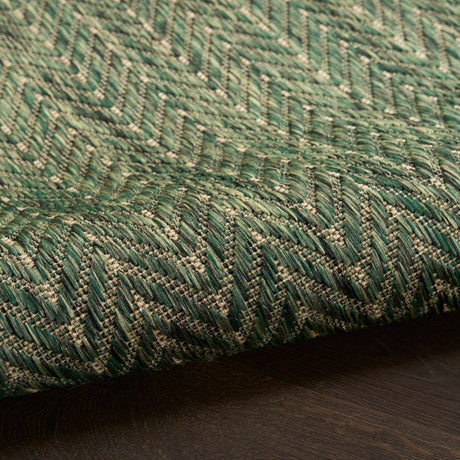 Nourison Horizon Indoor/Outdoor HOZ02 Green Contemporary Area Rugs - 841491127827