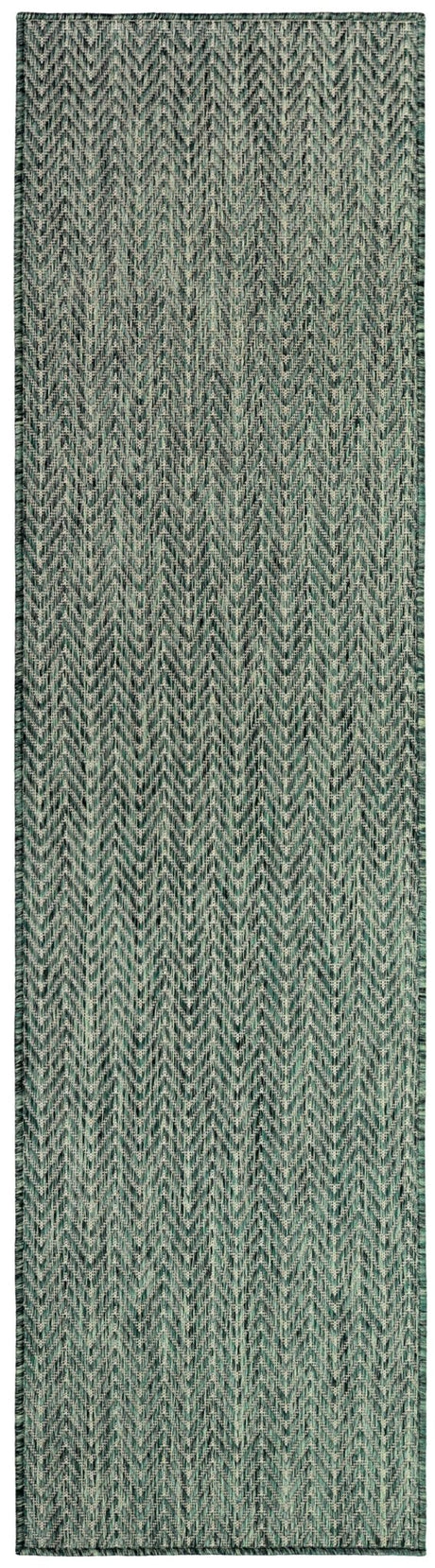 Nourison Horizon Indoor/Outdoor HOZ02 Green Contemporary Area Rugs