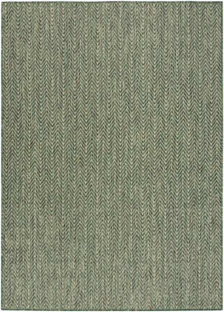 Nourison Horizon Indoor/Outdoor HOZ02 Green Contemporary Area Rugs