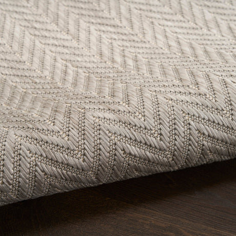 Nourison Horizon Indoor/Outdoor HOZ02 Grey Contemporary Area Rugs - 841491127742