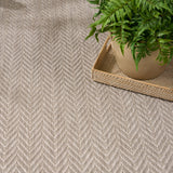 Nourison Horizon Indoor/Outdoor HOZ02 Grey Contemporary Area Rugs
