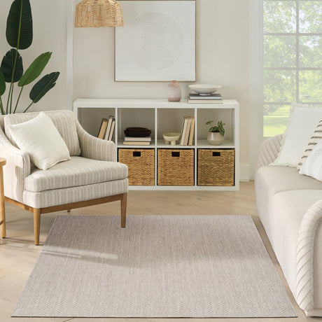 Nourison Horizon Indoor/Outdoor HOZ02 Grey Contemporary Area Rugs