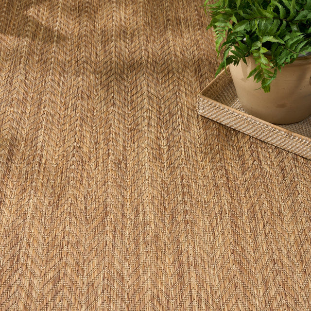 Nourison Horizon Indoor/Outdoor HOZ02 Natural Contemporary Area Rugs