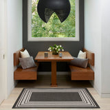 Nourison Horizon Indoor/Outdoor HOZ03 Black Contemporary Area Rugs