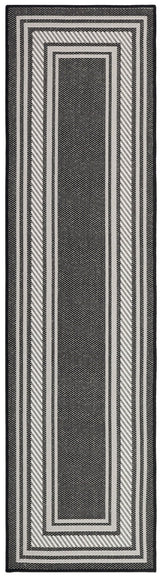 Nourison Horizon Indoor/Outdoor HOZ03 Black Contemporary Area Rugs