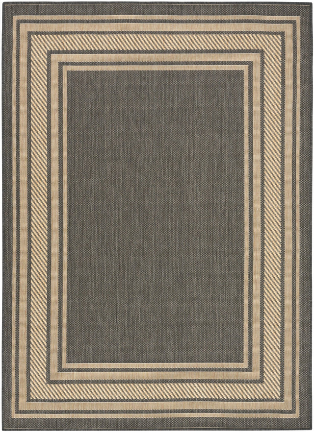 Nourison Horizon Indoor/Outdoor HOZ03 Charcoal Contemporary Area Rugs