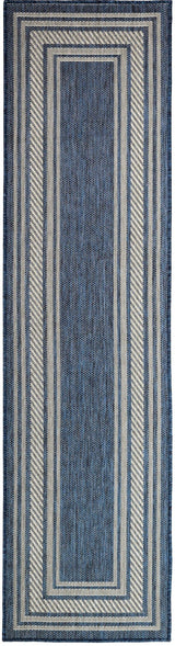 Nourison Horizon Indoor/Outdoor HOZ03 Denim Contemporary Area Rugs