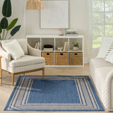 Nourison Horizon Indoor/Outdoor HOZ03 Denim Contemporary Area Rugs