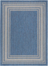 Nourison Horizon Indoor/Outdoor HOZ03 Denim Contemporary Area Rugs