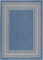 Nourison Horizon Indoor/Outdoor HOZ03 Denim Contemporary Area Rugs