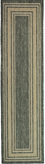 Nourison Horizon Indoor/Outdoor HOZ03 Green Contemporary Area Rugs