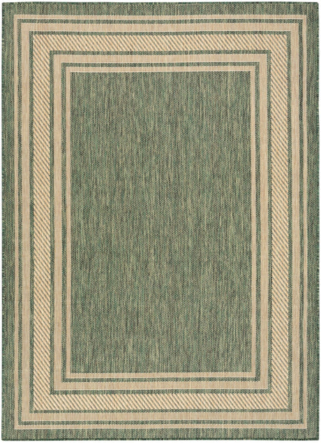 Nourison Horizon Indoor/Outdoor HOZ03 Green Contemporary Area Rugs