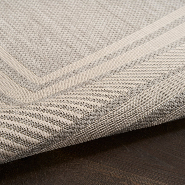 Nourison Horizon Indoor/Outdoor HOZ03 Grey Contemporary Area Rugs - 841491128275