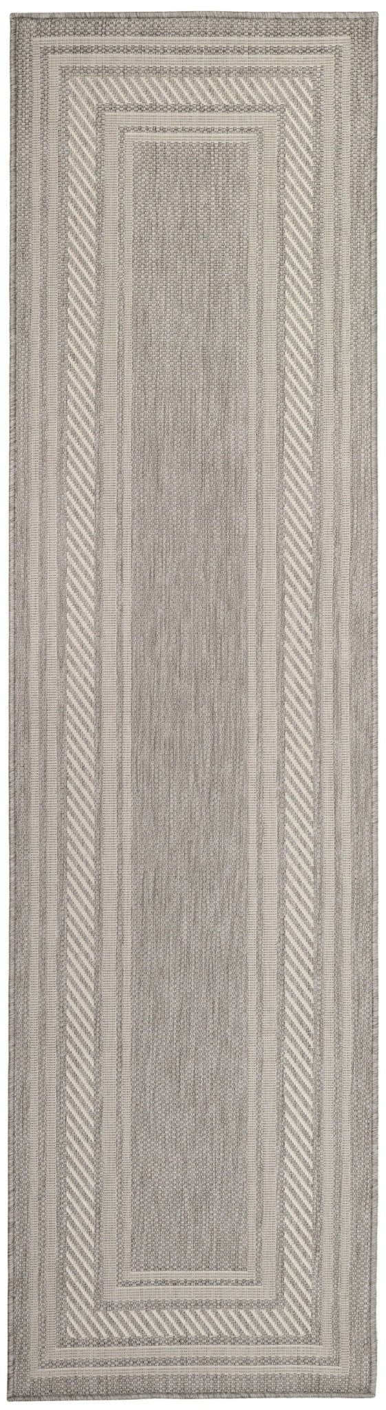 Nourison Horizon Indoor/Outdoor HOZ03 Grey Contemporary Area Rugs