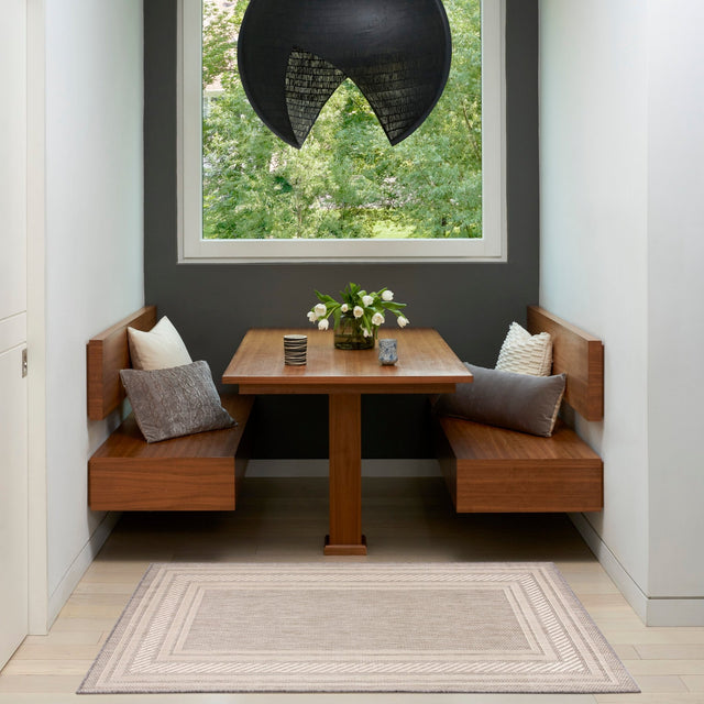 Nourison Horizon Indoor/Outdoor HOZ03 Grey Contemporary Area Rugs