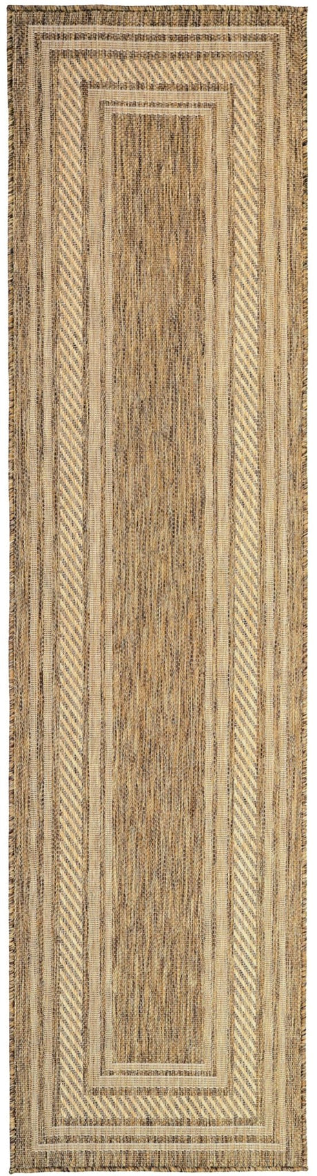 Nourison Horizon Indoor/Outdoor HOZ03 Natural Contemporary Area Rugs