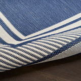 Nourison Horizon Indoor/Outdoor HOZ03 Navy Contemporary Area Rugs - 841491128480