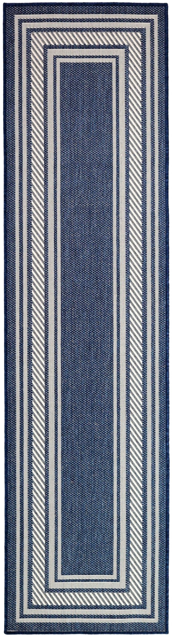 Nourison Horizon Indoor/Outdoor HOZ03 Navy Contemporary Area Rugs