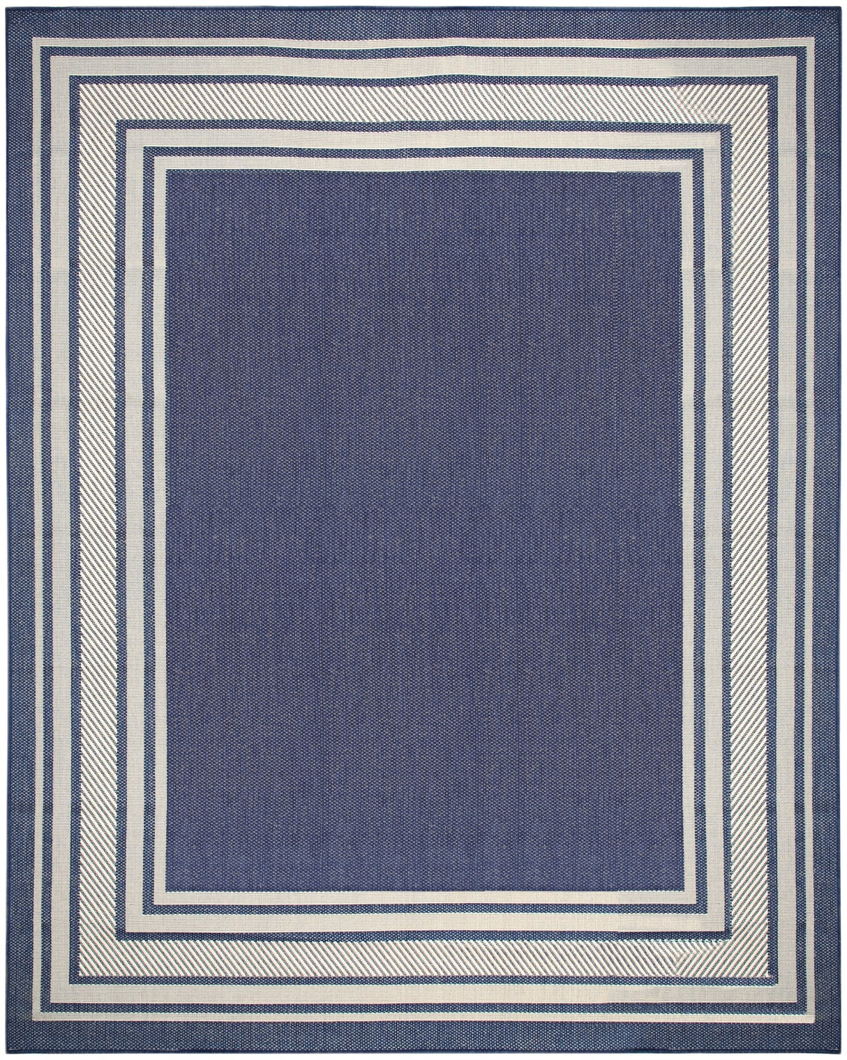 Nourison Horizon Indoor/Outdoor HOZ03 Navy Contemporary Area Rugs